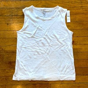 Linen muscle tank